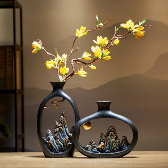 مزهرية إبداعية على الطراز الياباني لتزين غرف المعيشة,المكتب, للديكور المنزلي, بأشكال متعددة